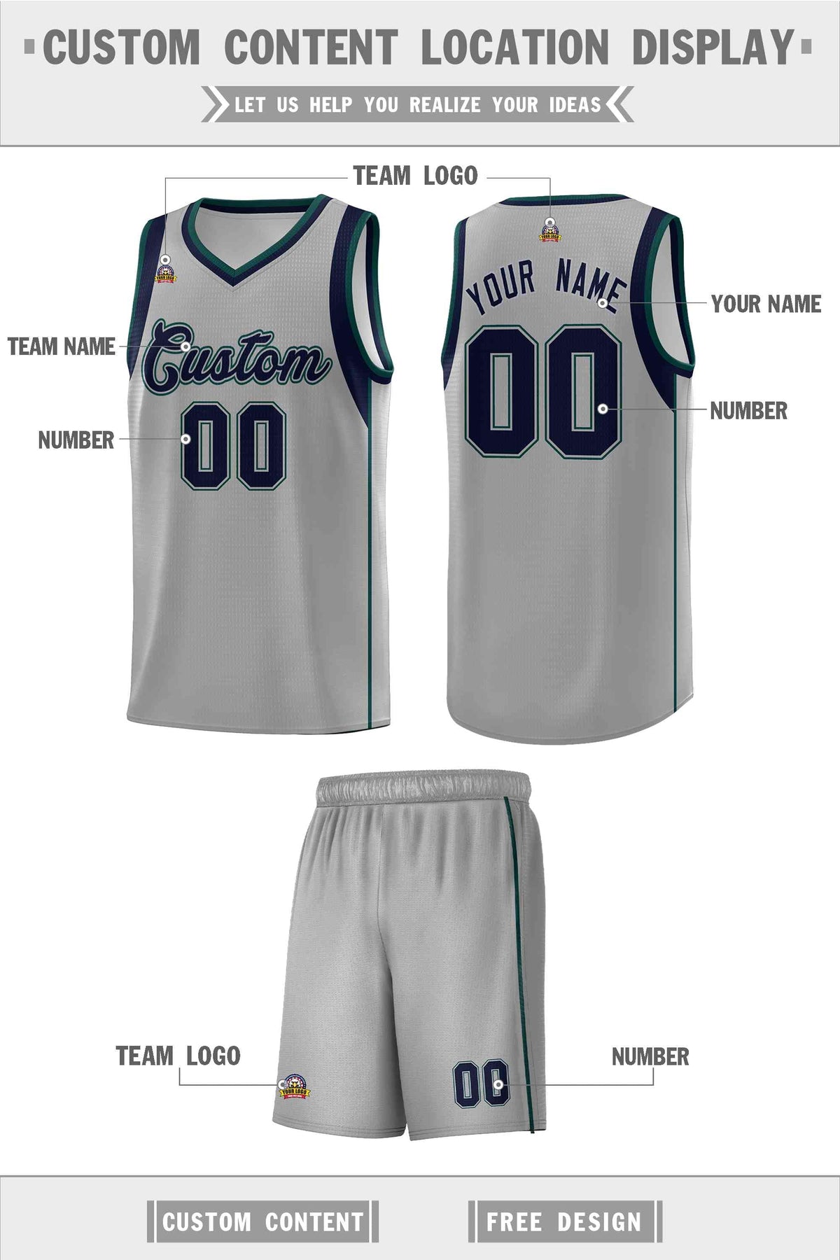 Custom Neon Green Navy-White Side Two-Tone Classic Sports Uniform Basketball Jersey |KXKSHOP