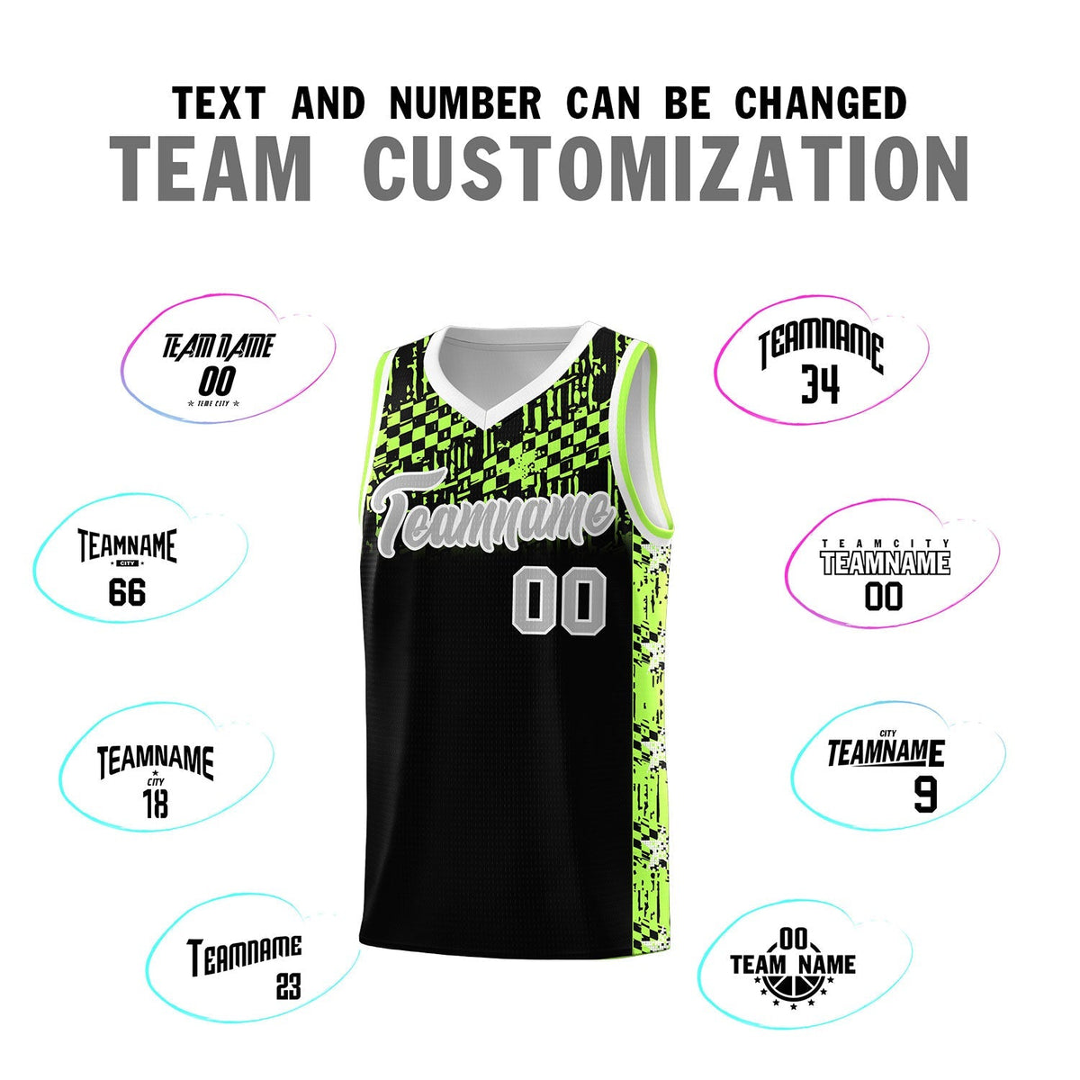 Custom Black Mosaic Stars Pattern Sports Uniform Basketball Jersey|KXKSHOP