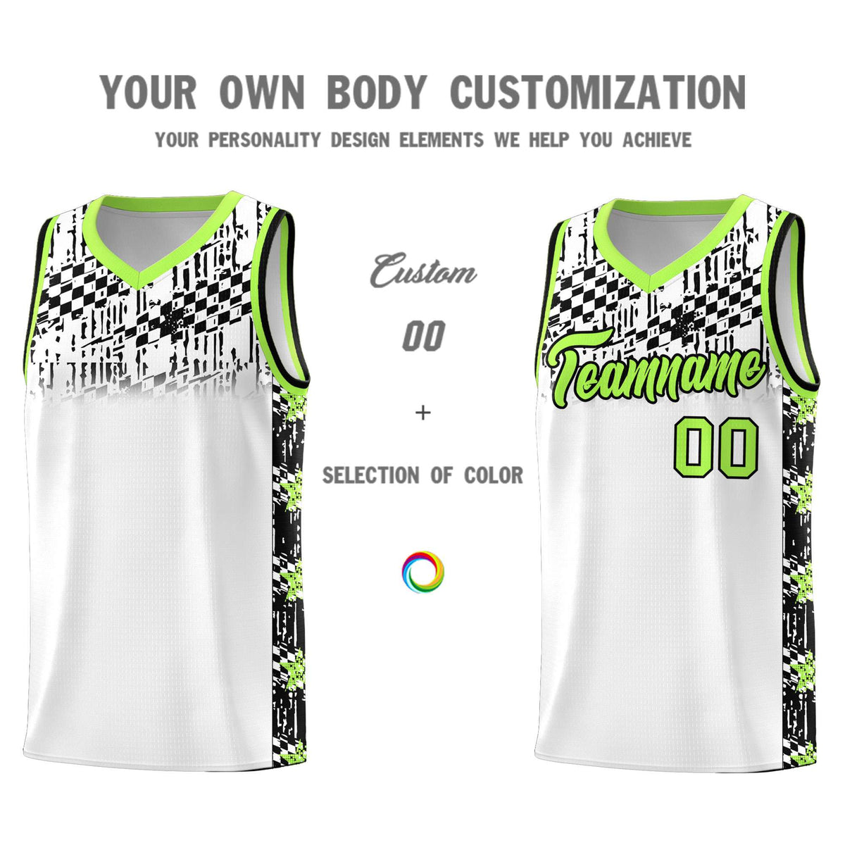 Custom White Mosaic Stars Pattern Sports Uniform Basketball Jersey|KXKSHOP