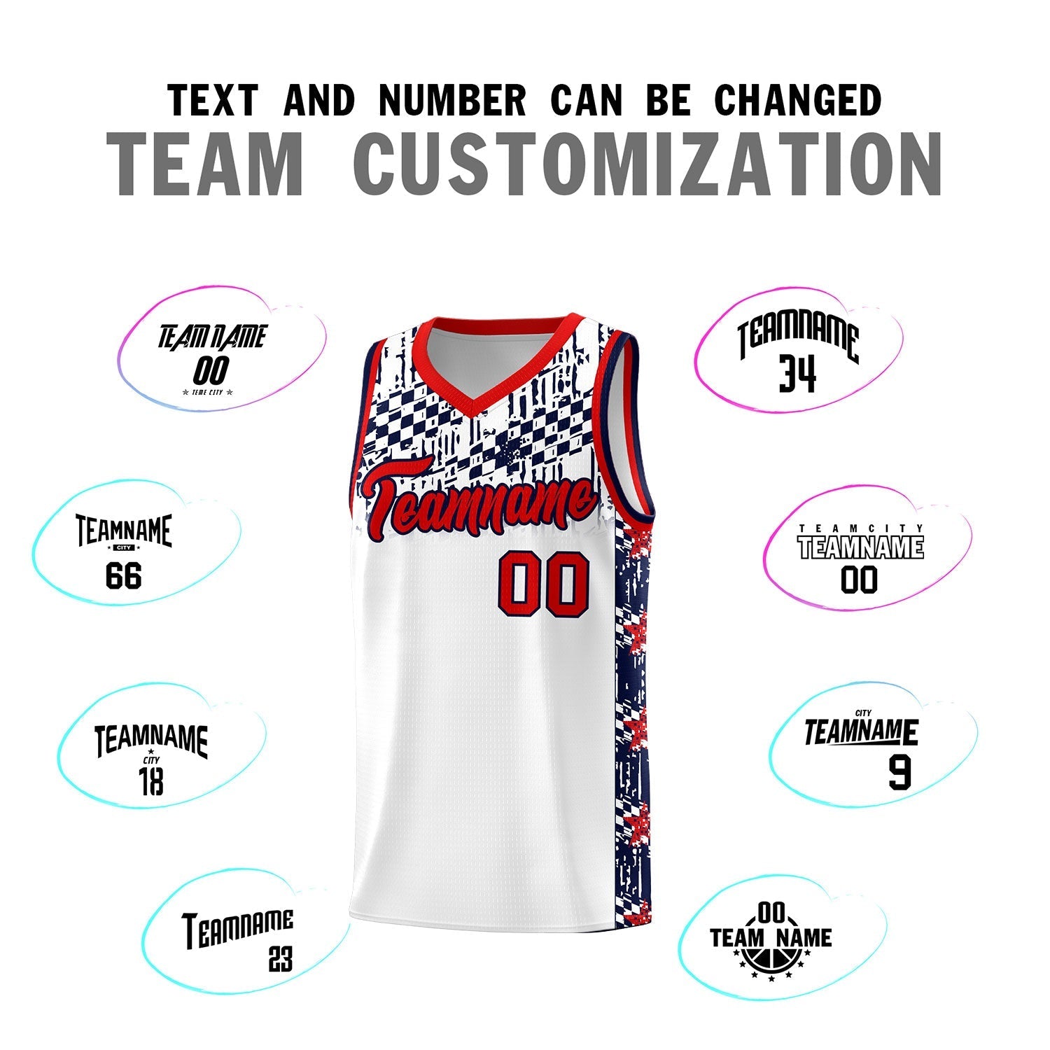 Custom White Mosaic Stars Pattern Sports Uniform Basketball Jersey|KXKSHOP