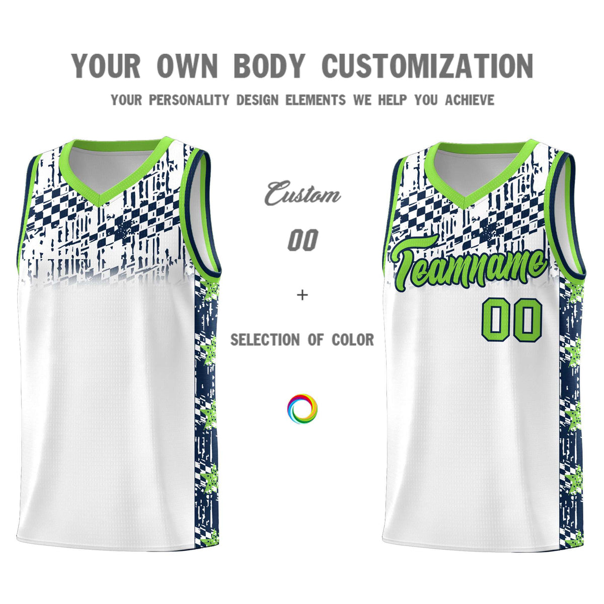 Custom White Mosaic Stars Pattern Sports Uniform Basketball Jersey|KXKSHOP