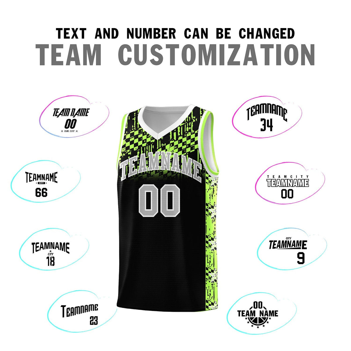 Custom Black Mosaic Stars Pattern Sports Uniform Basketball Jersey|KXKSHOP