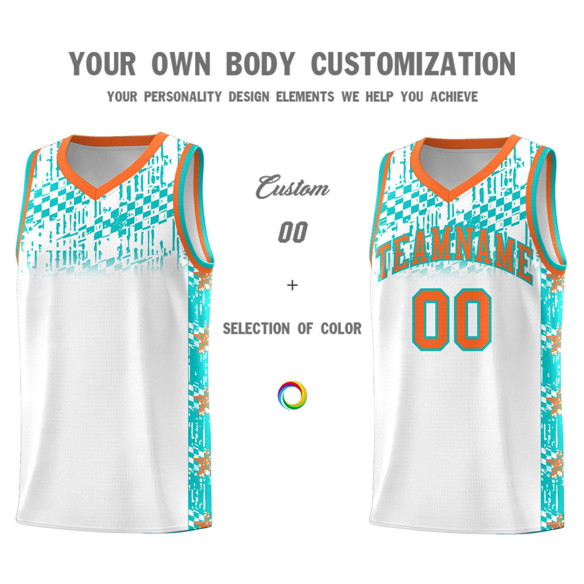 Custom White Mosaic Stars Pattern Sports Uniform Basketball Jersey|KXKSHOP