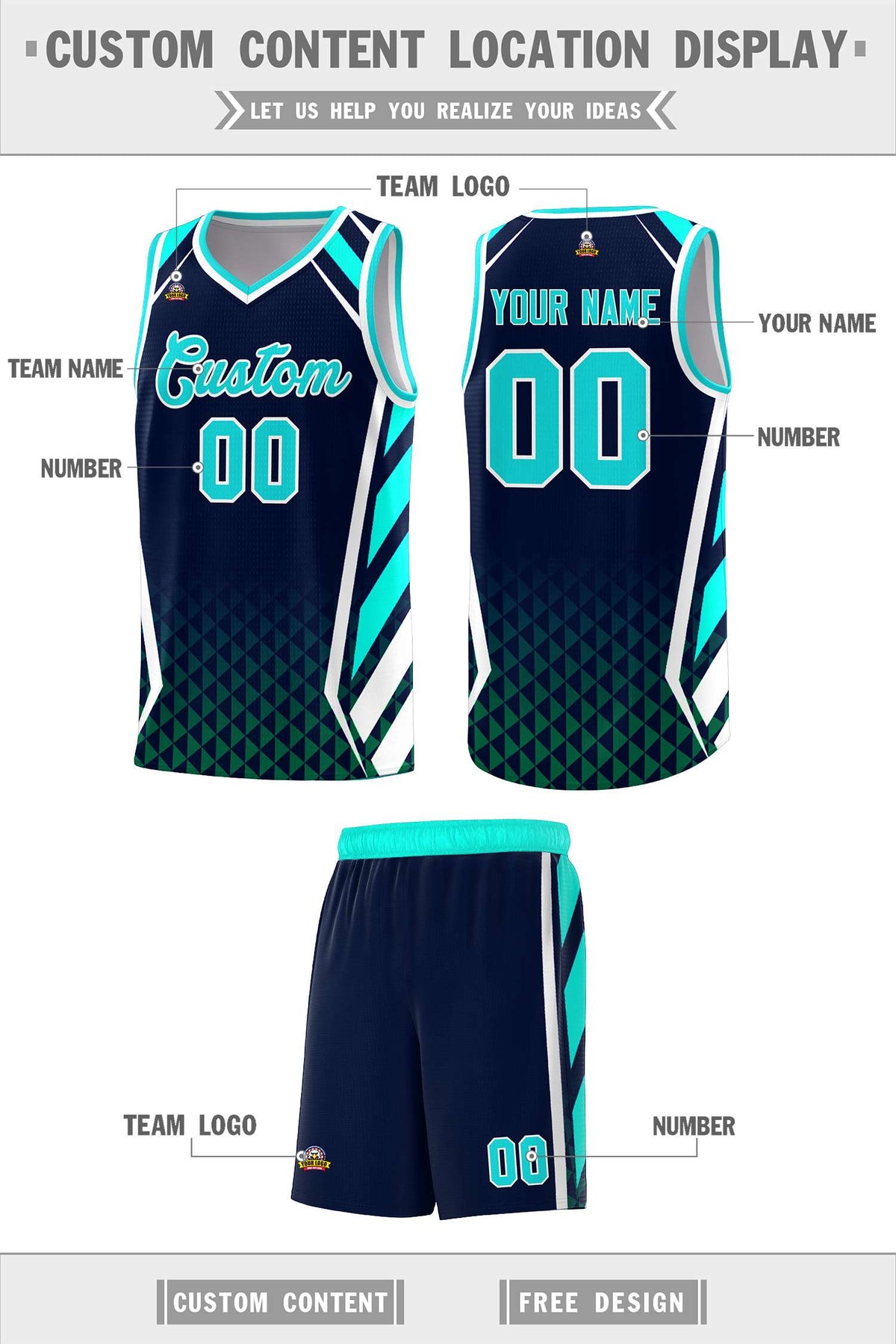 Custom Neon Green Navy-White Side Two-Tone Classic Sports Uniform Basketball Jersey |KXKSHOP