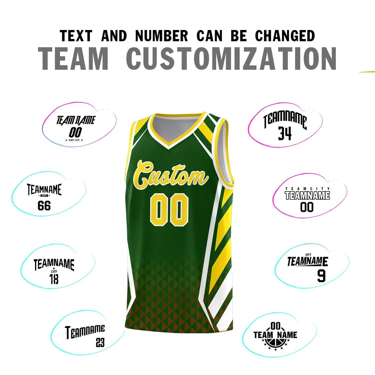 Custom Neon Green Navy-White Side Two-Tone Classic Sports Uniform Basketball Jersey |KXKSHOP