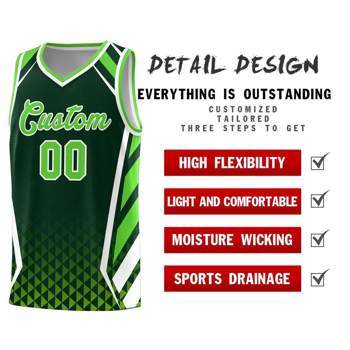 Custom Neon Green Navy-White Side Two-Tone Classic Sports Uniform Basketball Jersey |KXKSHOP