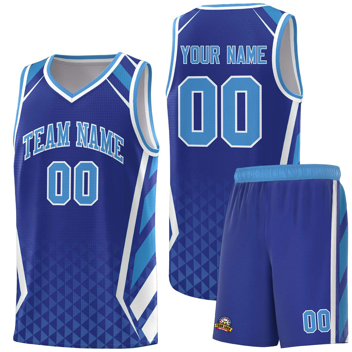 Custom Neon Green Navy-White Side Two-Tone Classic Sports Uniform Basketball Jersey |KXKSHOP