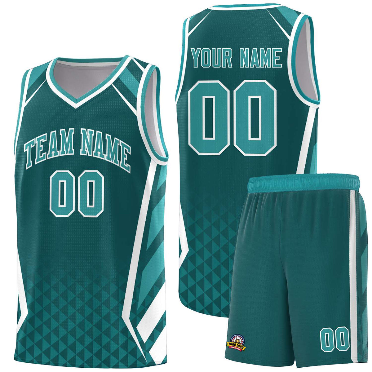 Custom Neon Green Navy-White Side Two-Tone Classic Sports Uniform Basketball Jersey |KXKSHOP