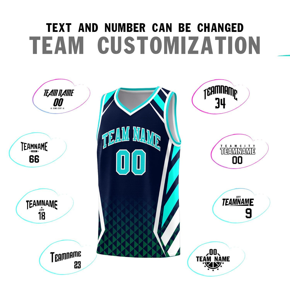 Custom Neon Green Navy-White Side Two-Tone Classic Sports Uniform Basketball Jersey |KXKSHOP