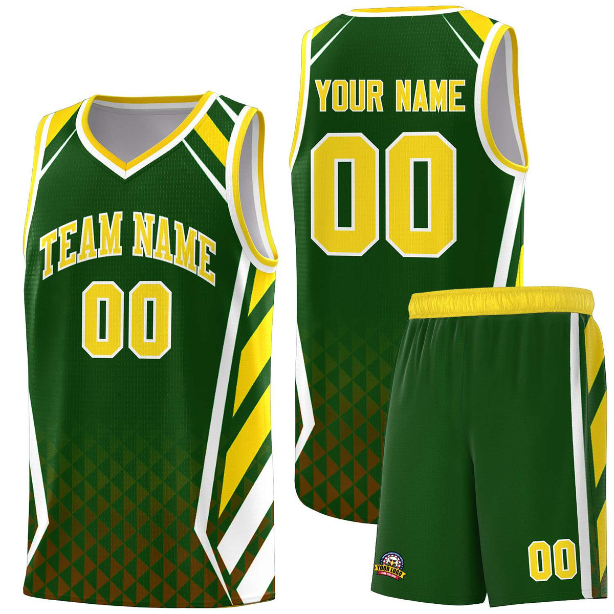 Custom Neon Green Navy-White Side Two-Tone Classic Sports Uniform Basketball Jersey |KXKSHOP