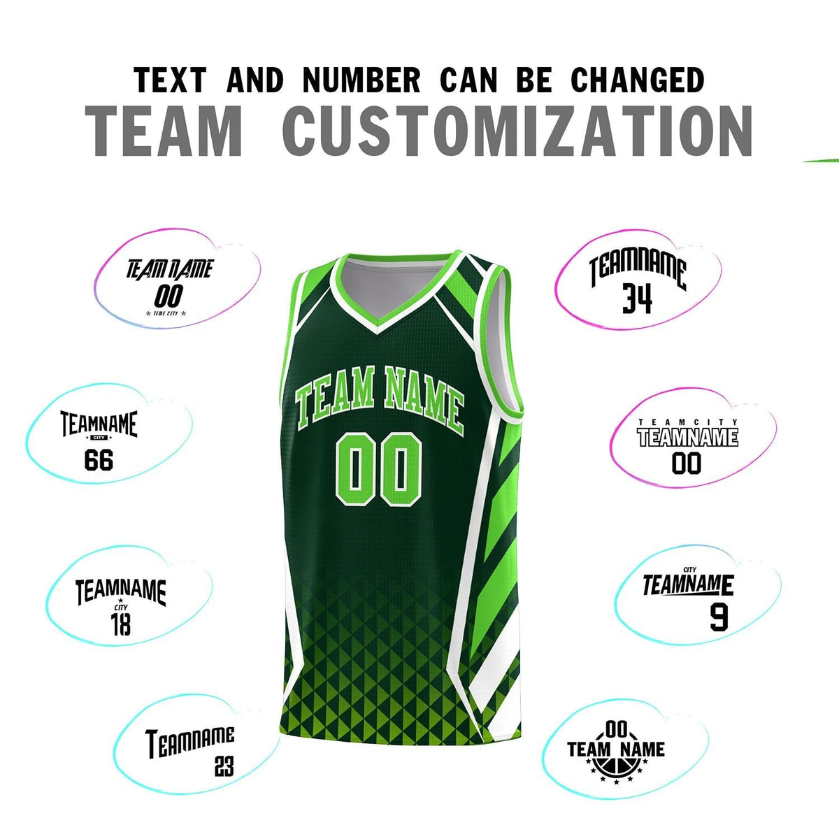 Custom Neon Green Navy-White Side Two-Tone Classic Sports Uniform Basketball Jersey |KXKSHOP
