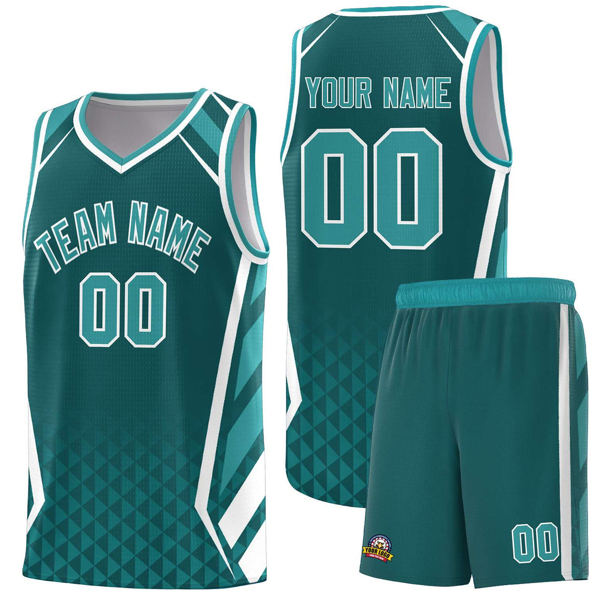 Custom Neon Green Navy-White Side Two-Tone Classic Sports Uniform Basketball Jersey |KXKSHOP