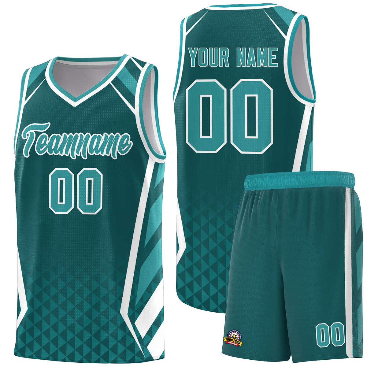 Custom Neon Green Navy-White Side Two-Tone Classic Sports Uniform Basketball Jersey |KXKSHOP