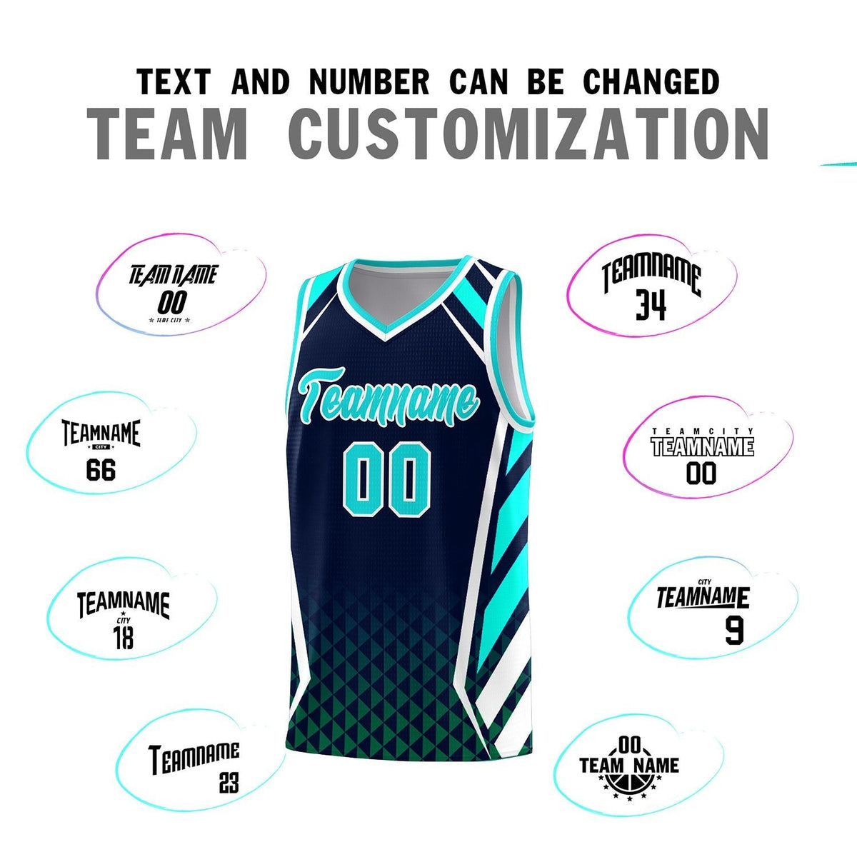 Custom Neon Green Navy-White Side Two-Tone Classic Sports Uniform Basketball Jersey |KXKSHOP