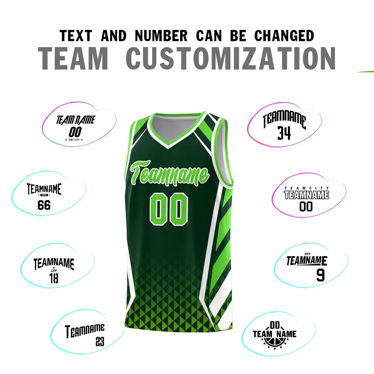 Custom Neon Green Navy-White Side Two-Tone Classic Sports Uniform Basketball Jersey |KXKSHOP