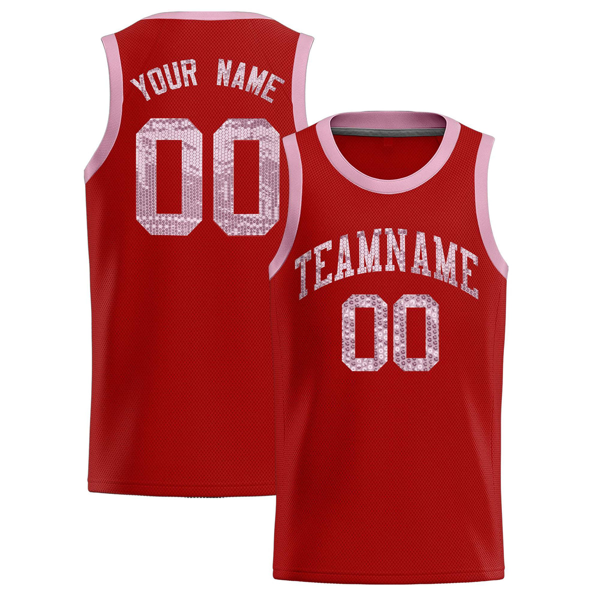 Custom Orange Sequined Tops Athletic Basketball Jersey|KXKSHOP