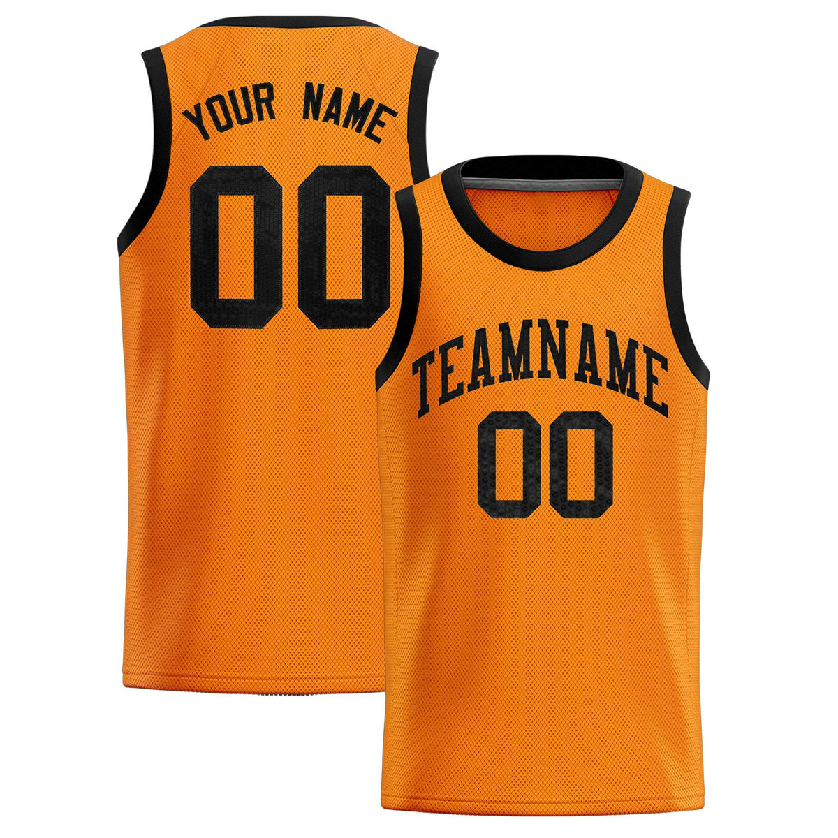 Custom Orange Sequined Tops Athletic Basketball Jersey|KXKSHOP