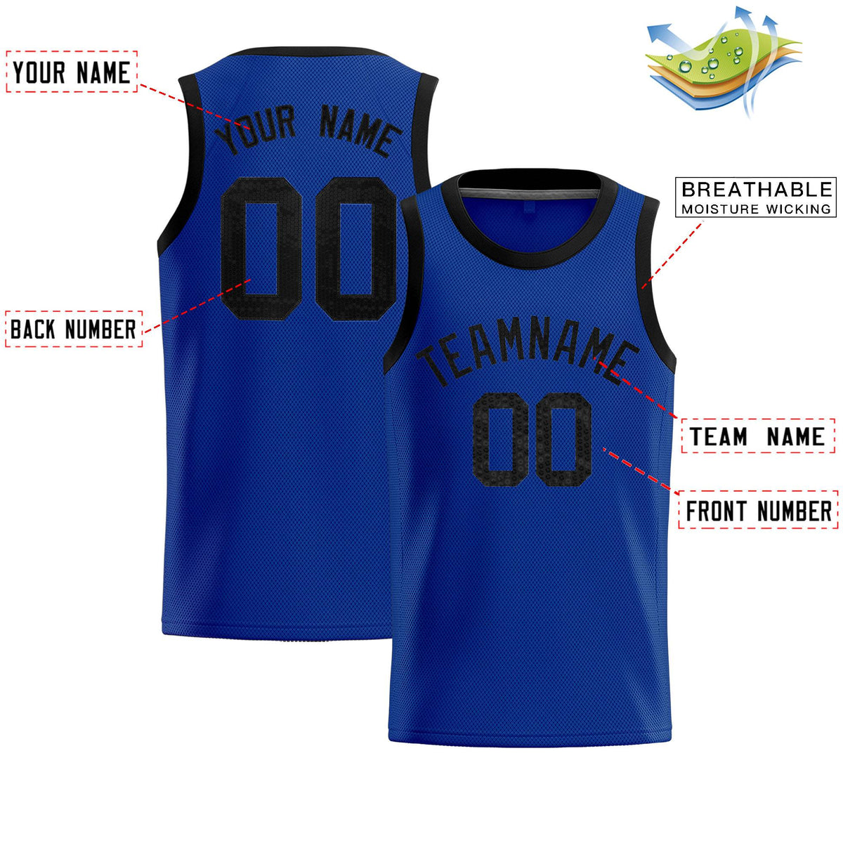 Custom Royal Sequined Tops Athletic Basketball Jersey|KXKSHOP