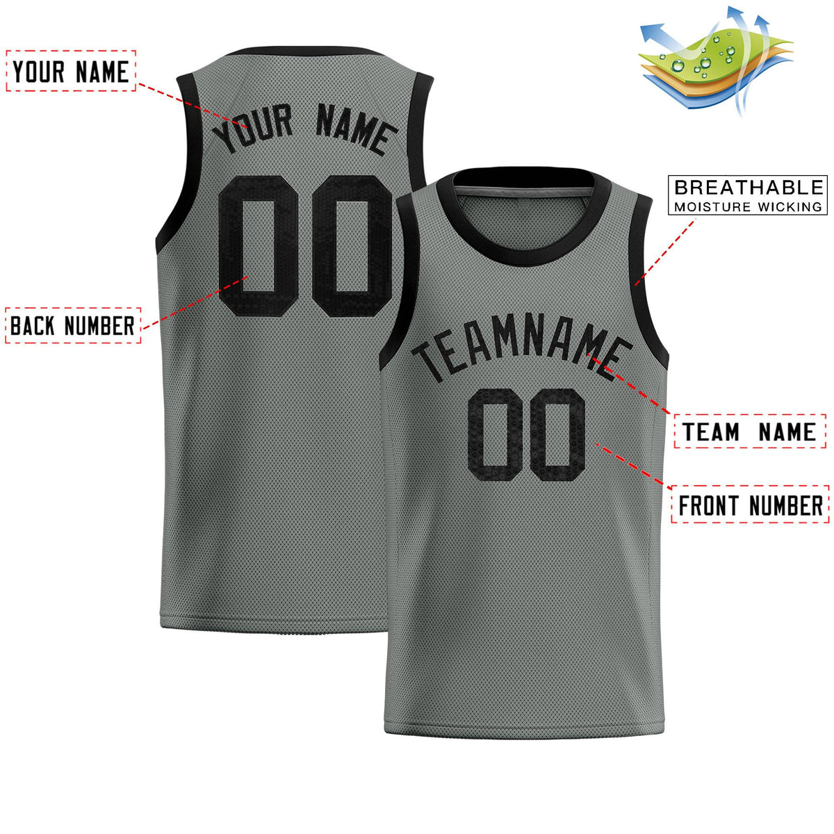 Custom Gray Sequined Tops Athletic Basketball Jersey|KXKSHOP