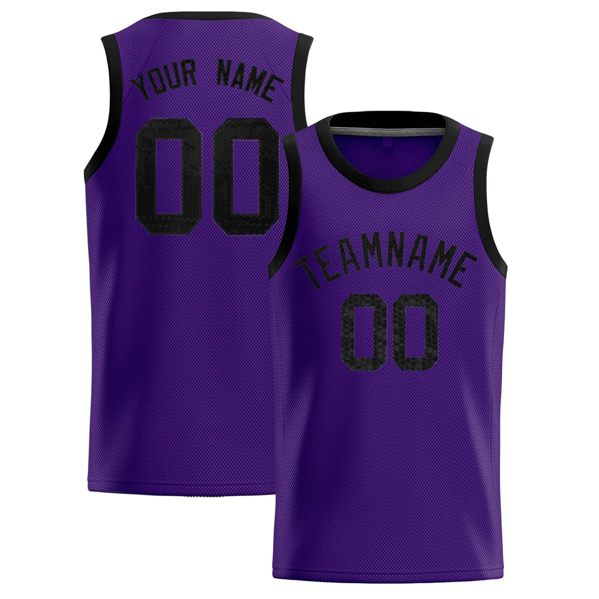 Custom Purple Sequined Tops Athletic Basketball Jersey|KXKSHOP