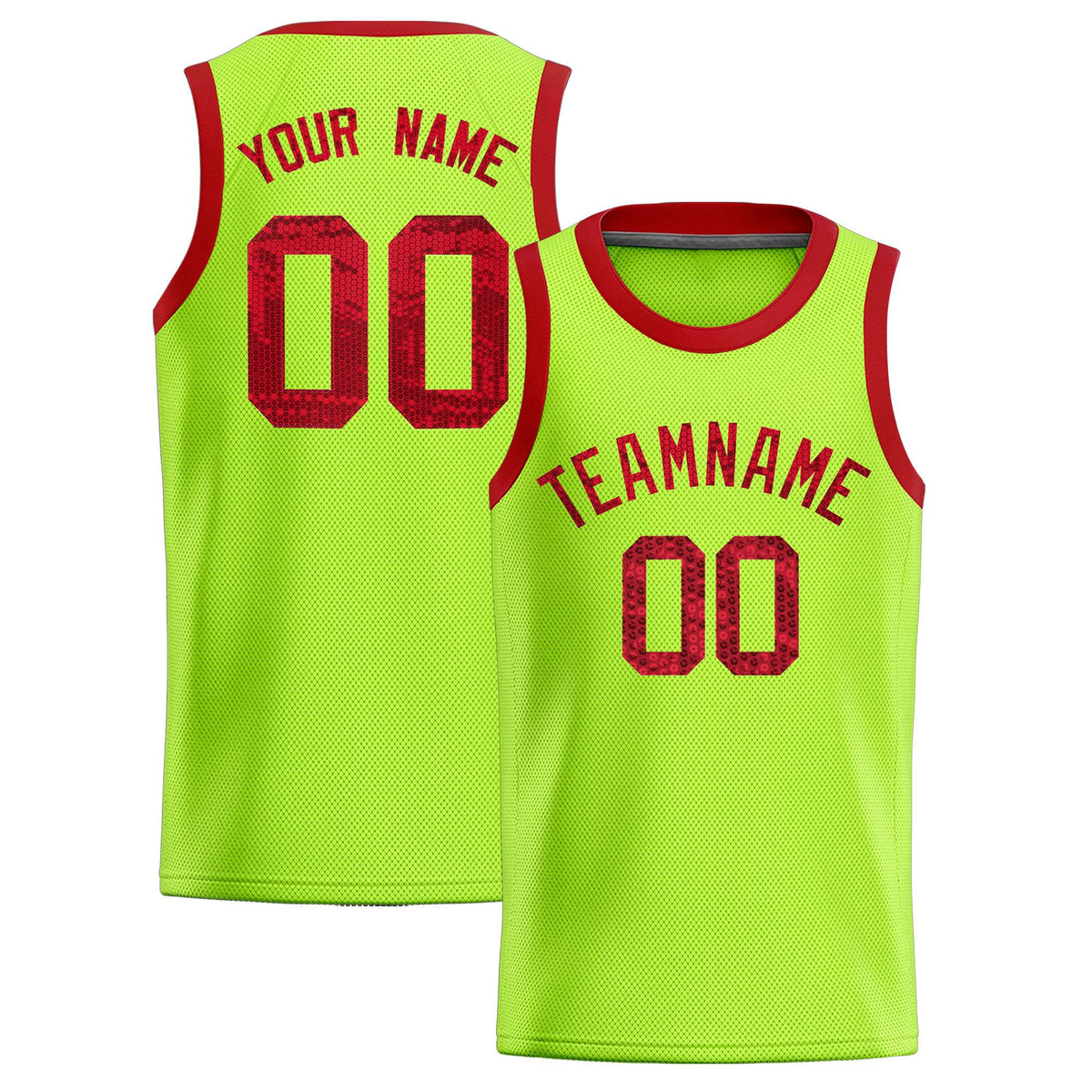 Custom Kelly Green Sequined Tops Athletic Basketball Jersey|KXKSHOP