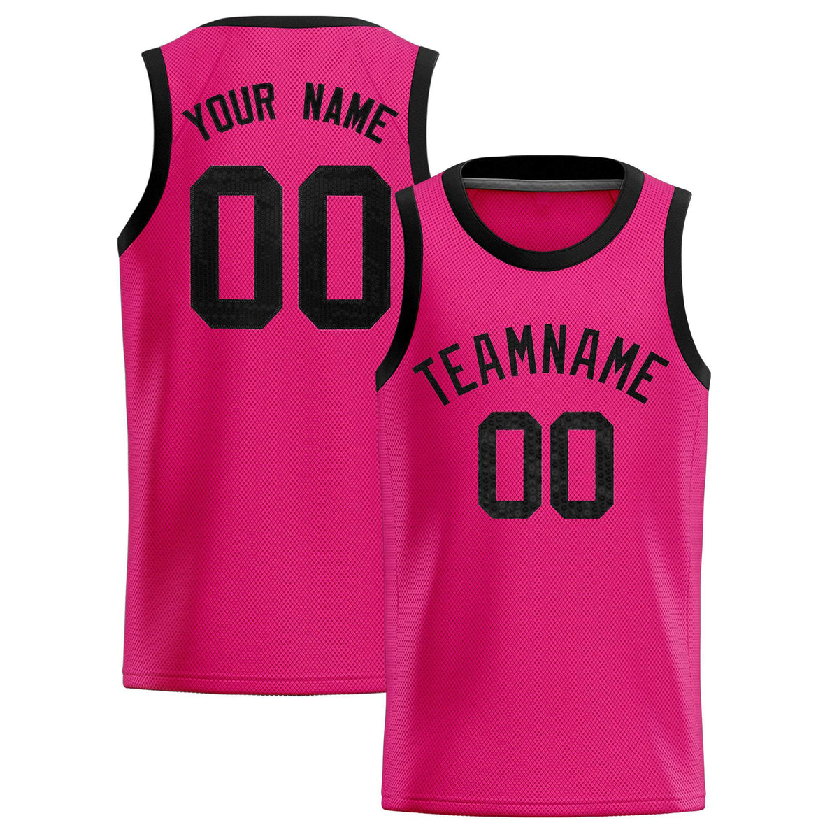 Custom Pink Sequined Tops Athletic Basketball Jersey|KXKSHOP