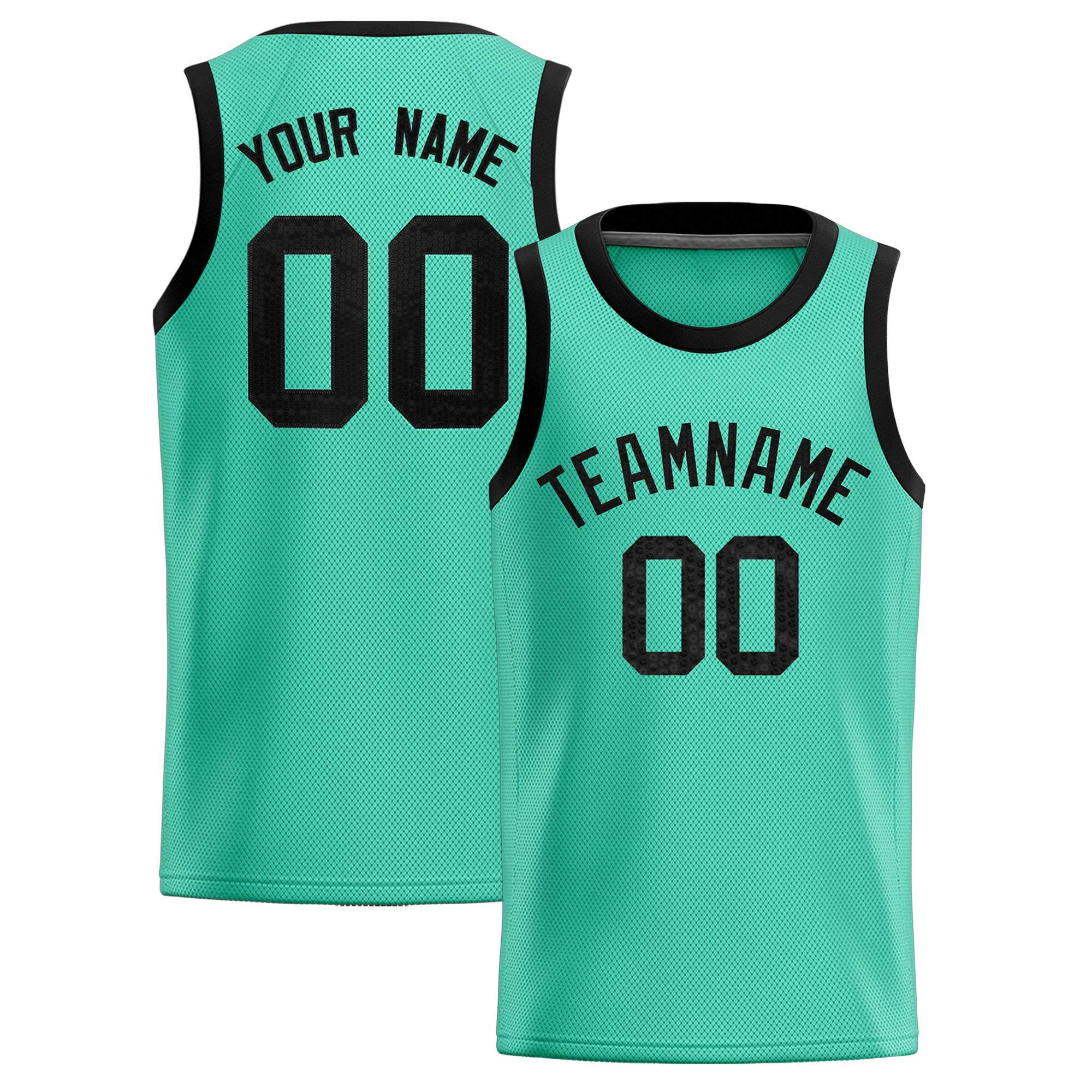 Custom Bright Green Sequined Tops Athletic Basketball Jersey|KXKSHOP
