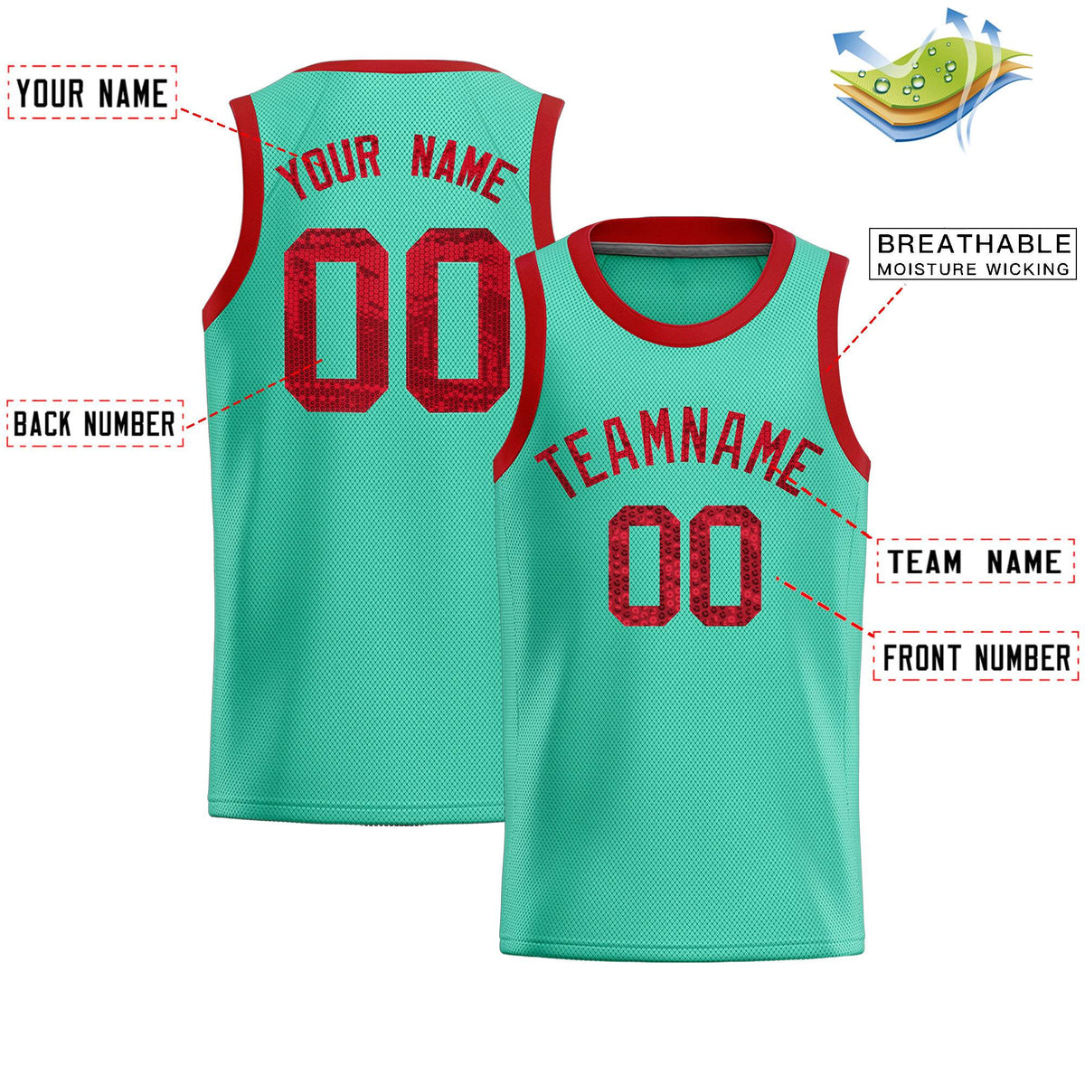 Custom Bright Green Sequined Tops Athletic Basketball Jersey|KXKSHOP