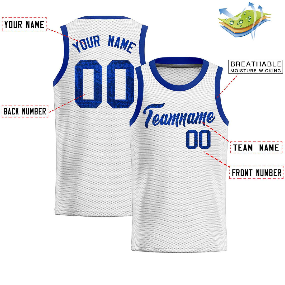 Custom White Sequined Tops Athletic Basketball Jersey|KXKSHOP