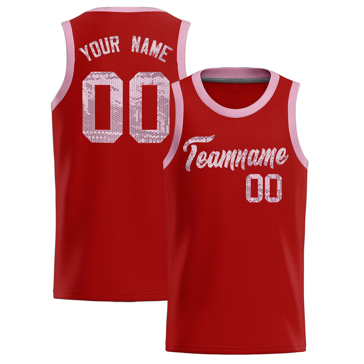 Custom Orange Sequined Tops Athletic Basketball Jersey|KXKSHOP