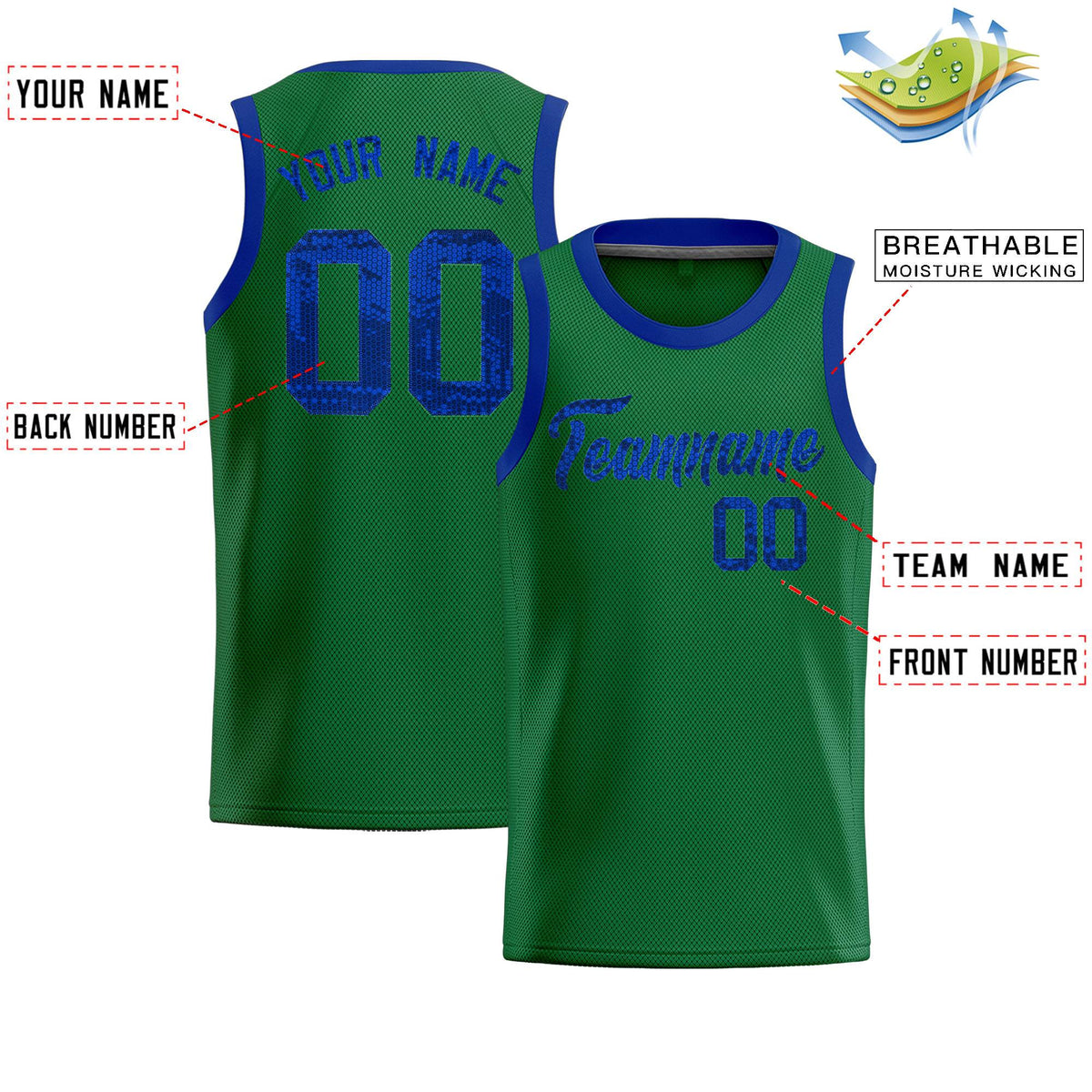 Custom Kelly Green Sequined Tops Athletic Basketball Jersey|KXKSHOP