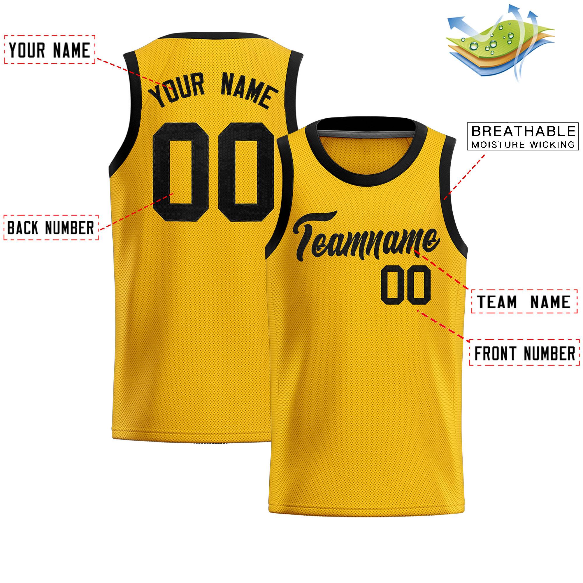 Custom Gold Sequined Tops Athletic Basketball Jersey|KXKSHOP