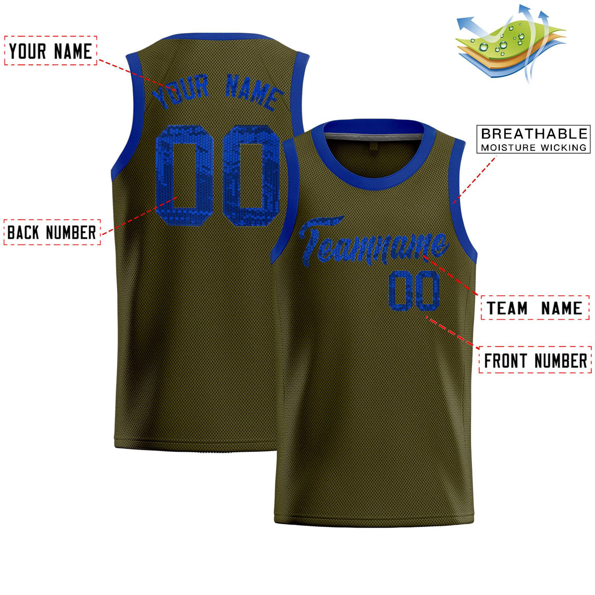 Custom Olive Sequined Tops Athletic Basketball Jersey|KXKSHOP