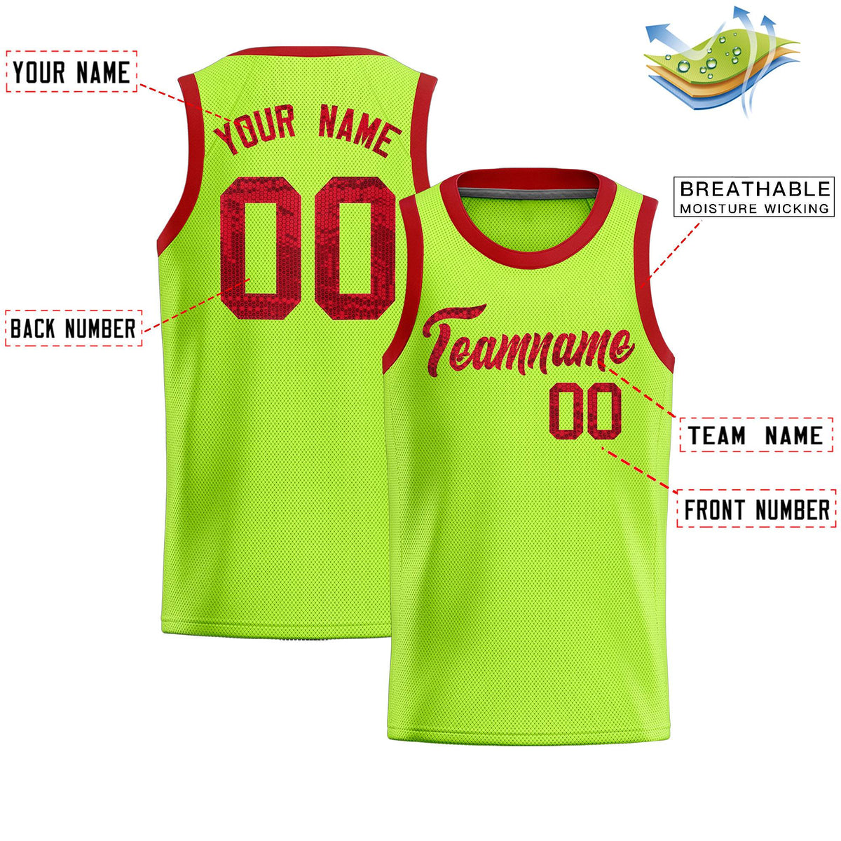 Custom Kelly Green Sequined Tops Athletic Basketball Jersey|KXKSHOP