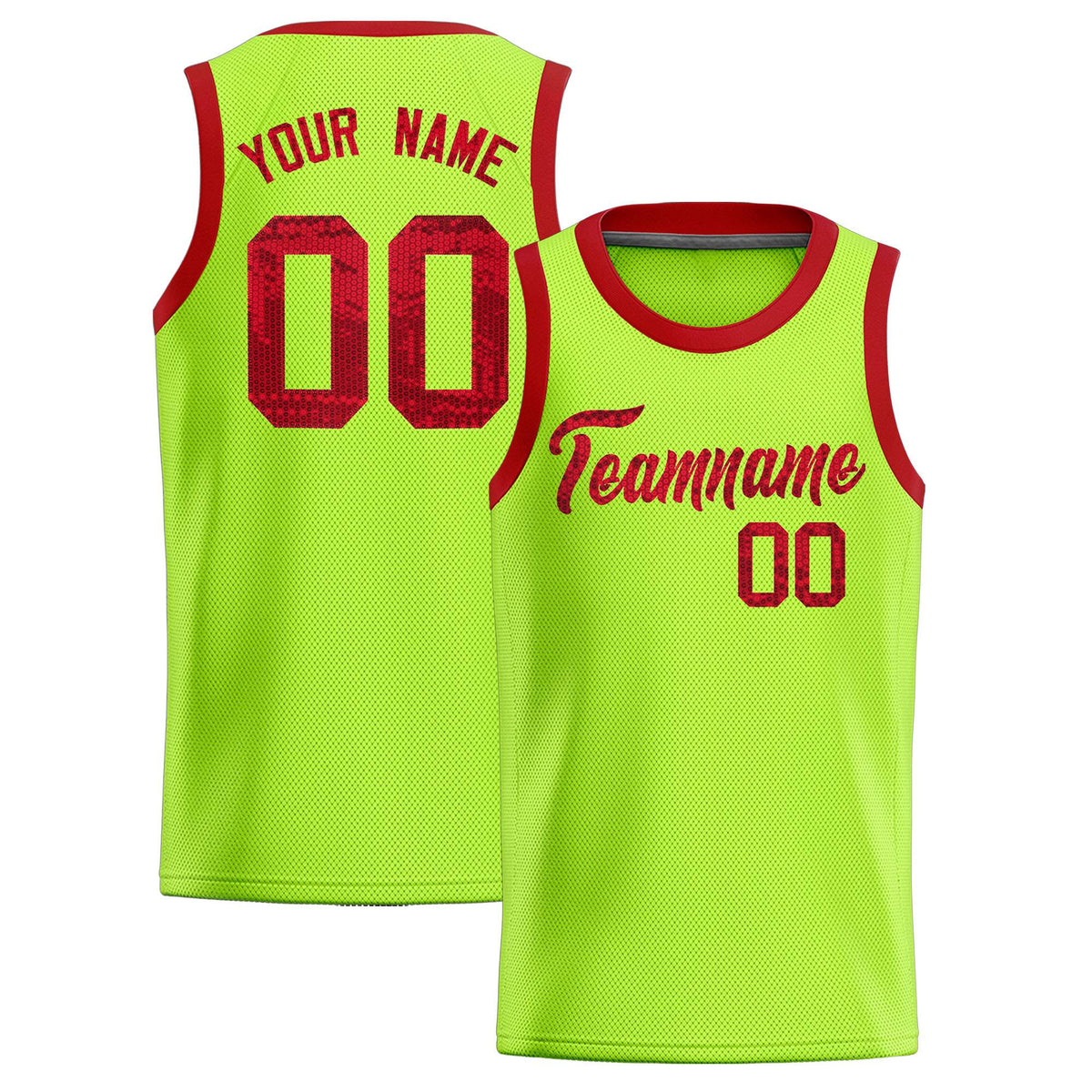 Custom Kelly Green Sequined Tops Athletic Basketball Jersey|KXKSHOP