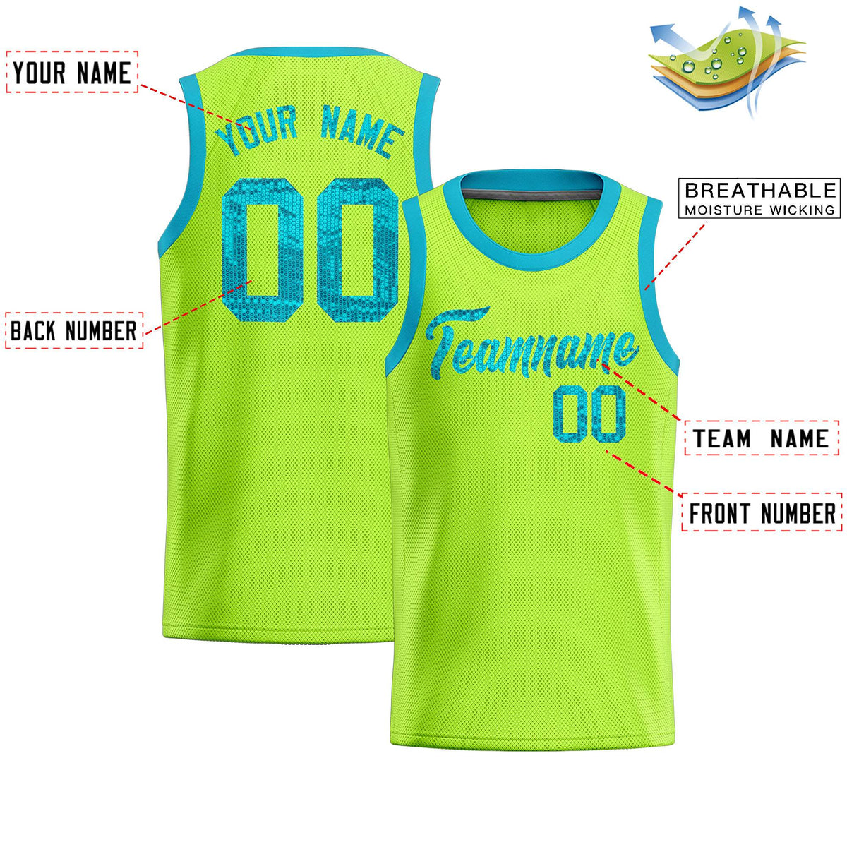 Custom Kelly Green Sequined Tops Athletic Basketball Jersey|KXKSHOP