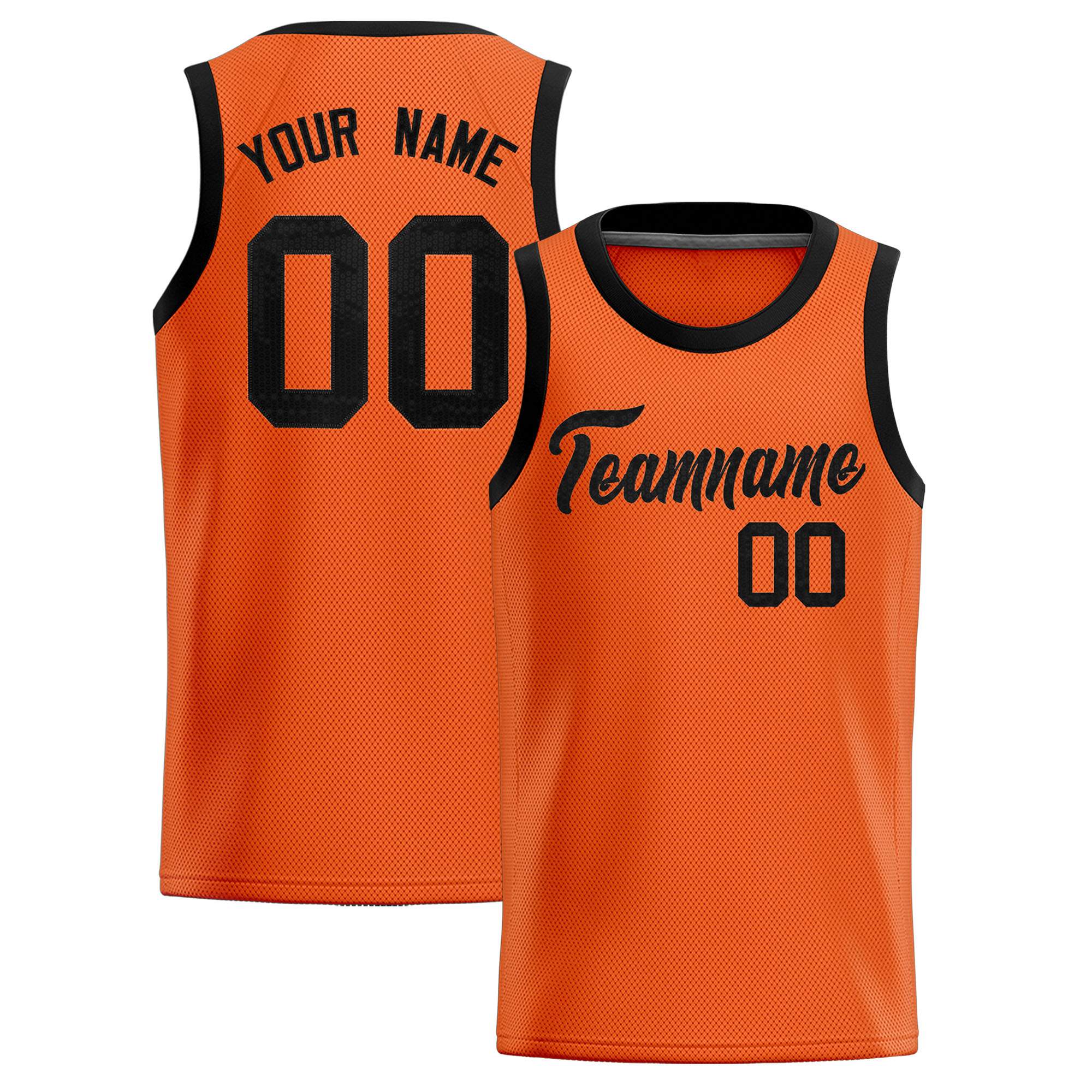 Custom Orange Sequined Tops Athletic Basketball Jersey|KXKSHOP