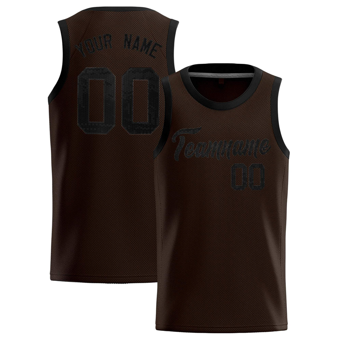 Custom Brown Sequined Tops Athletic Basketball Jersey|KXKSHOP