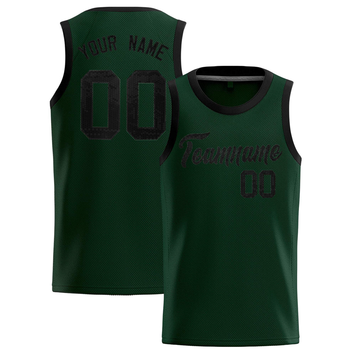 Custom Hunter Green Sequined Tops Athletic Basketball Jersey|KXKSHOP