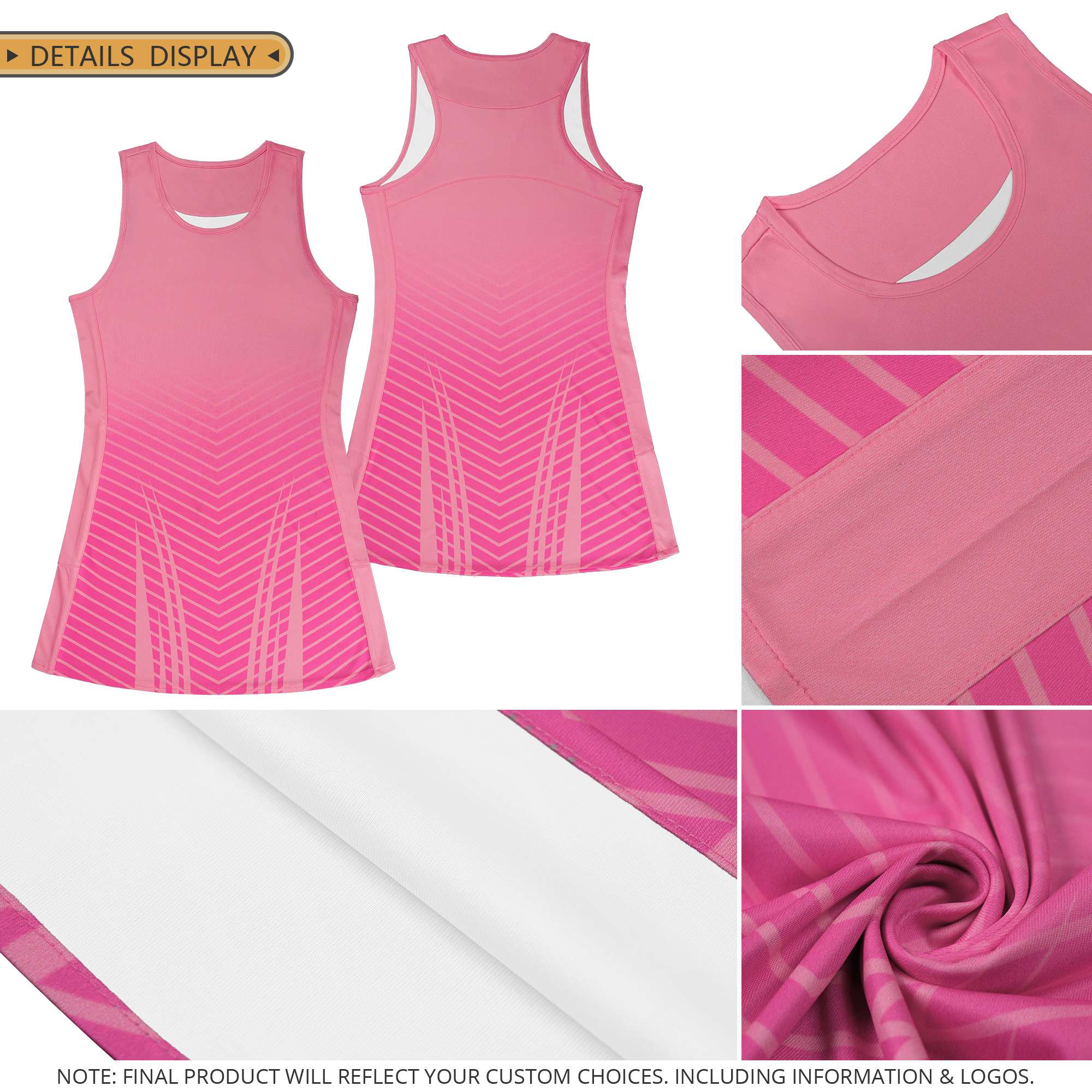 Custom Black Red Color Block Two Tone Netball Dresses