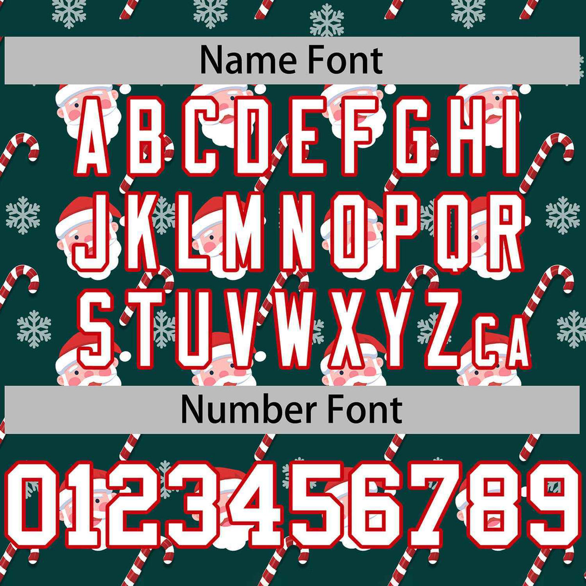 Custom Green White-Red Christmas Graffiti Pattern Authentic Baseball Jersey