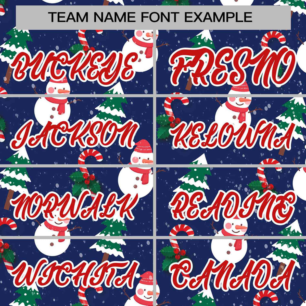 Custom Blue Red-White Christmas Graffiti Pattern Authentic Baseball Jersey