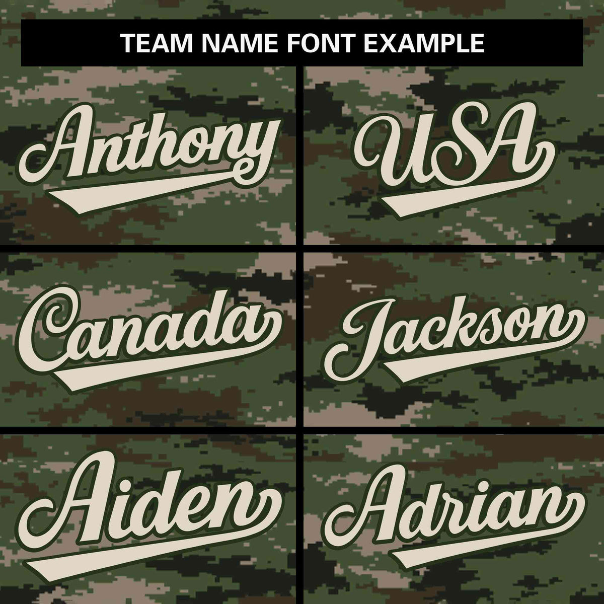 Custom Camo Green Authentic Baseball Jersey