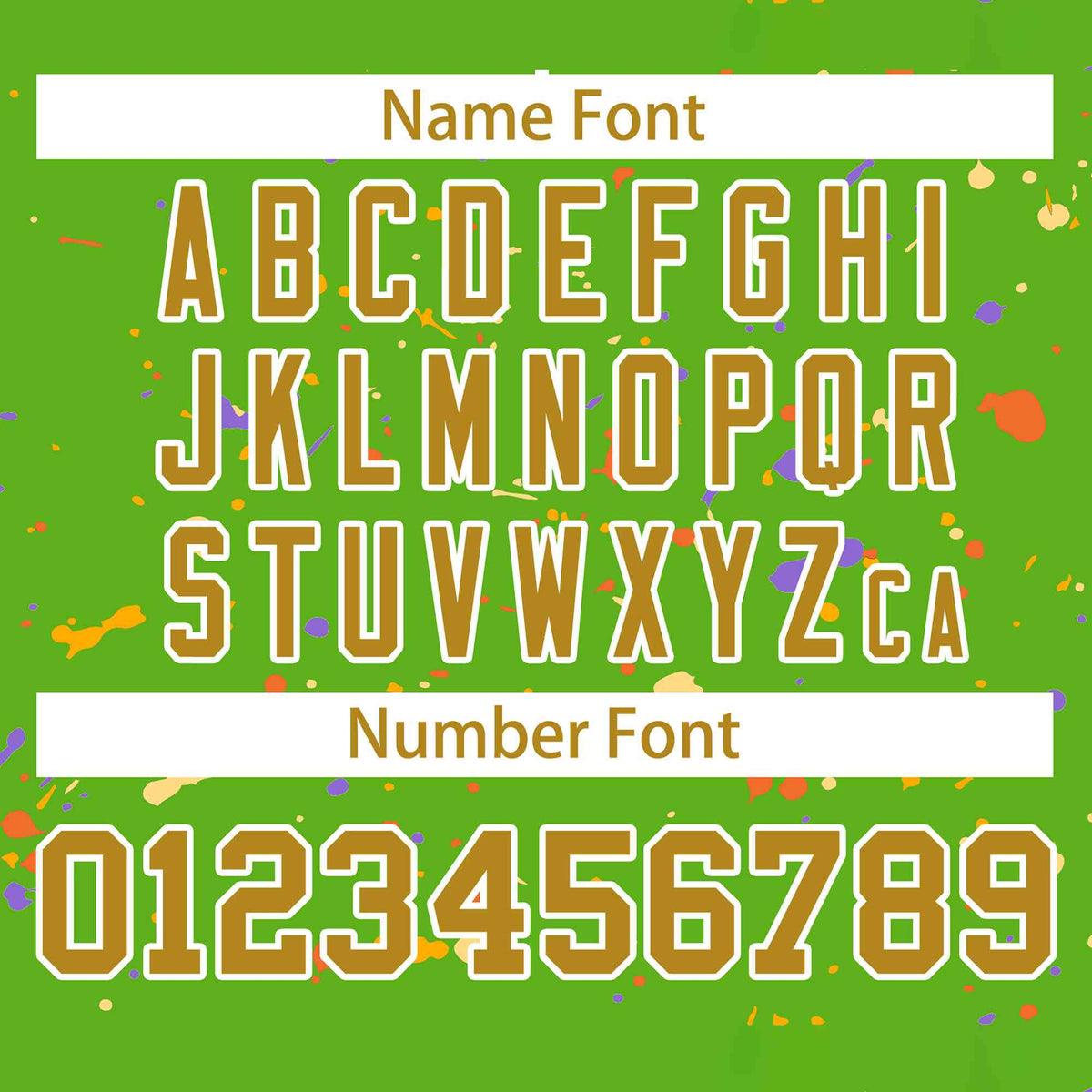 Custom Green Old Gold-White Splash Graffiti Pattern Authentic Baseball Jersey