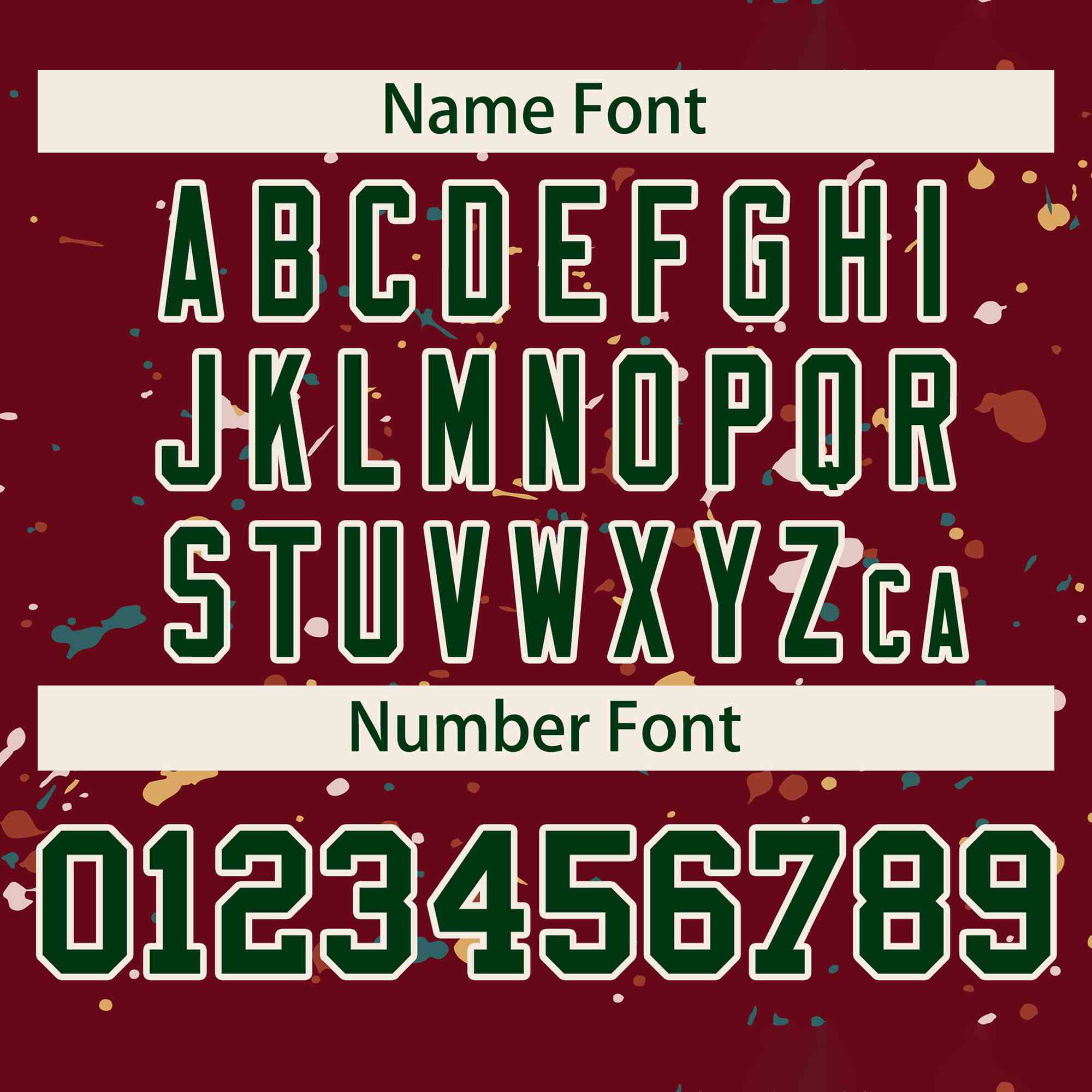 Custom Crimson Green-Cream Splash Graffiti Pattern Authentic Baseball Jersey