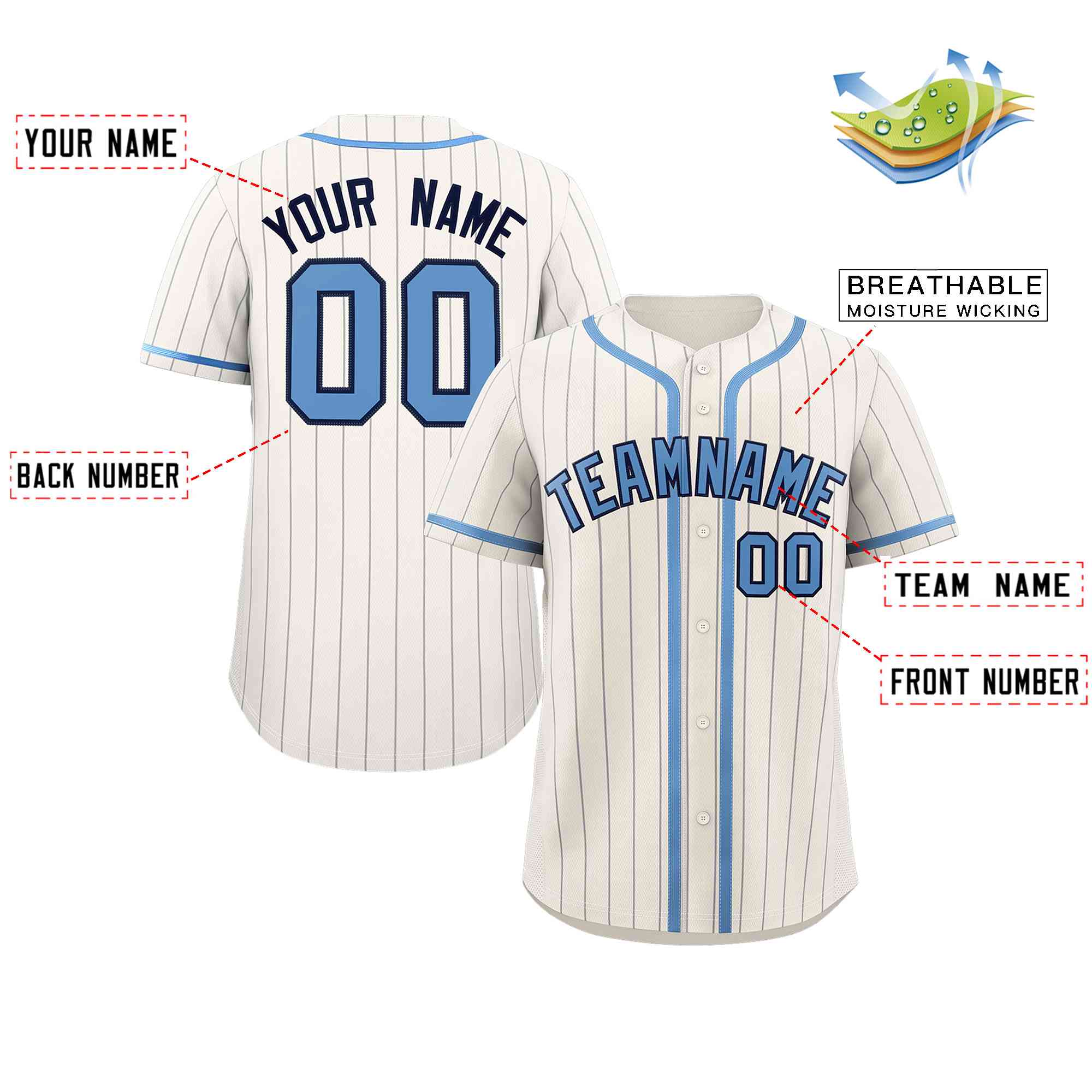 Custom Blue Ice Cream Cone Graffiti Pattern Fashion Authentic Baseball Jersey From Evan Neufang|KXKSHOP