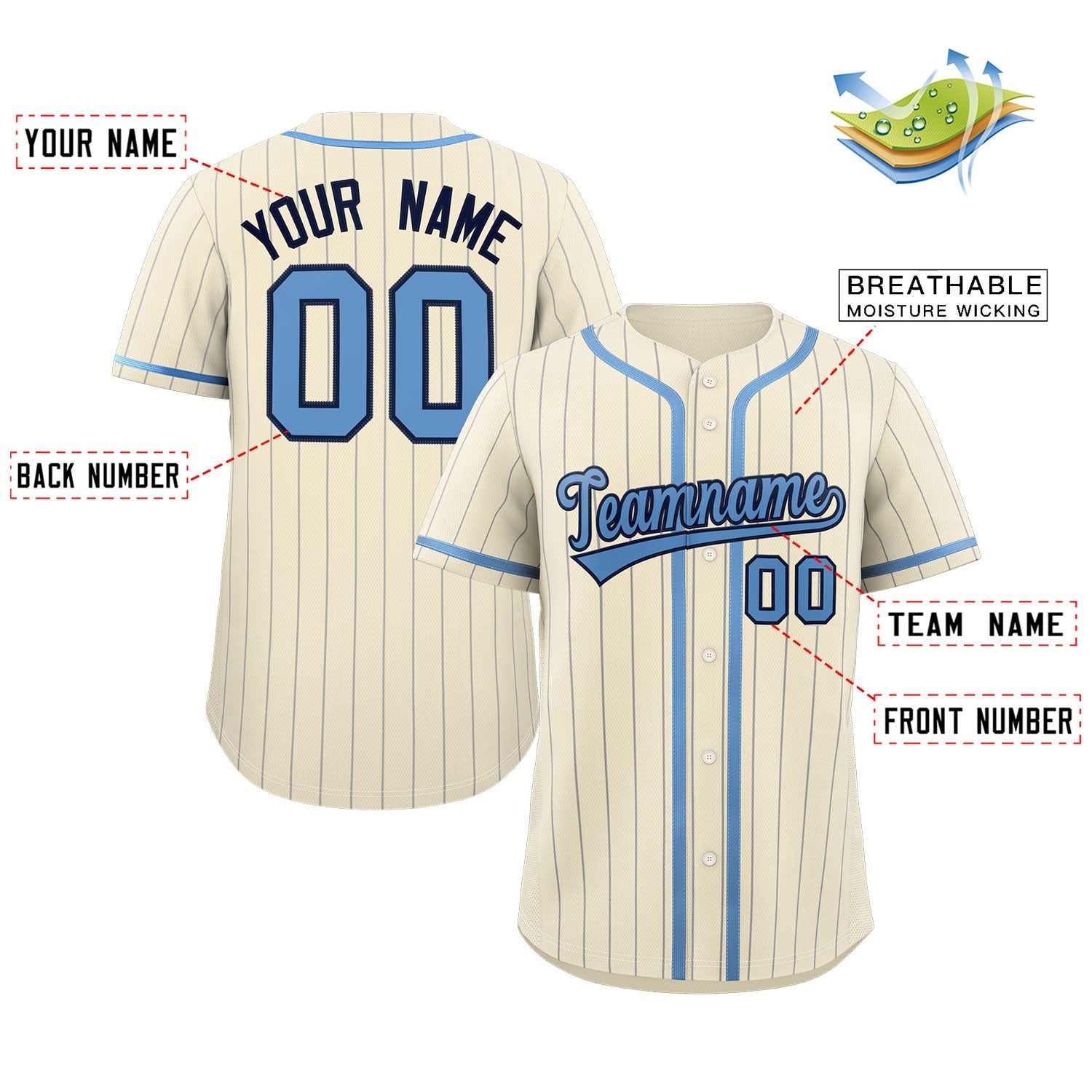 Custom Blue Ice Cream Cone Graffiti Pattern Fashion Authentic Baseball Jersey From Evan Neufang|KXKSHOP