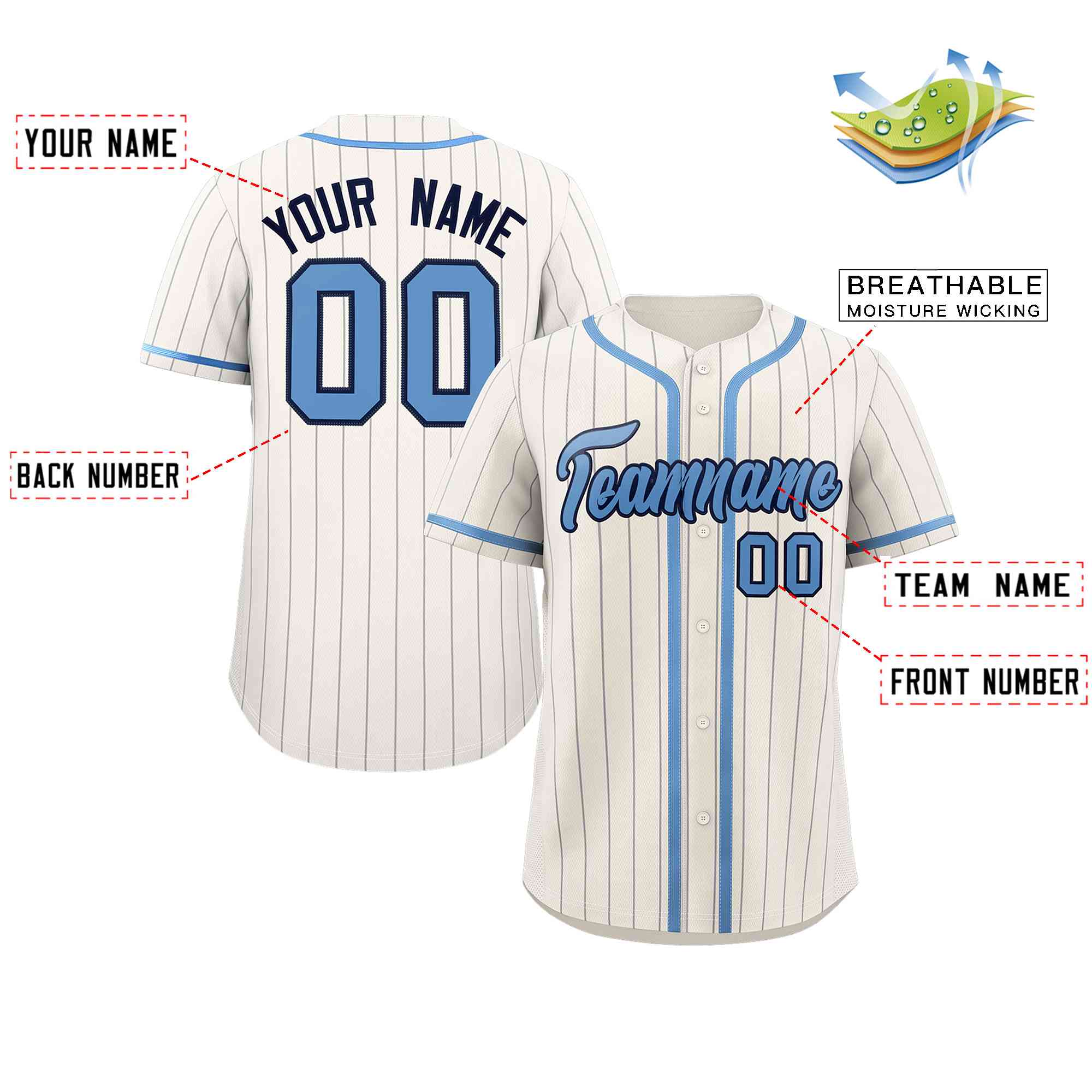 Custom Blue Ice Cream Cone Graffiti Pattern Fashion Authentic Baseball Jersey From Evan Neufang|KXKSHOP
