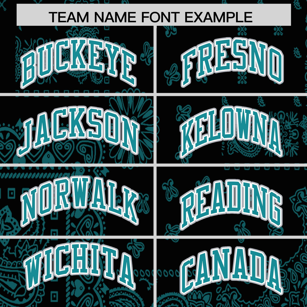 Custom Aqua Black White Cashew Flower Graffiti Pattern V-Neck Hockey Jersey| KXKSHOP