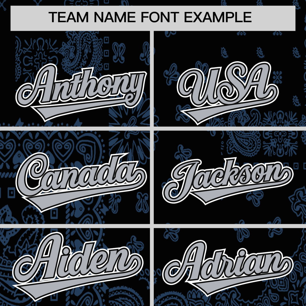 Custom Midnight Blue White Black Cashew Flower Graffiti Pattern V-Neck Hockey Jersey| KXKSHOP